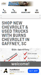 Mobile Screenshot of burnschevyofgaffney.com